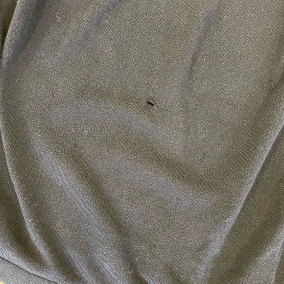 McQ by Alexander McQueen Tipped Johnny Collar Cotton Polo Sweater in Navy Size L - Picture 8 of 8